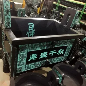厂价西安青铜三足双耳圆鼎礼器 室内放置什么鼎合适