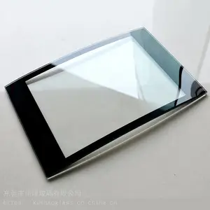单玻弧形玻璃加工双曲面电器设备面罩钢化玻璃弧形小半径弯钢面板