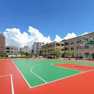 硅Pu球场材料学校运动场馆弹性丙烯酸篮球场羽毛球场网球场地胶