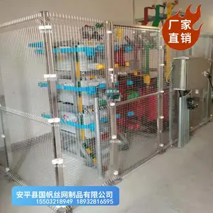 电站不锈钢护栏网厂家定做不锈钢围栏网 三角折弯隔离网
