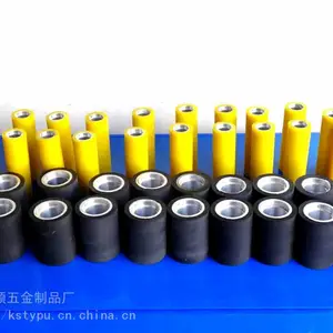厂家直销N95口罩机专用拉料上下辊输送上下轮前拉料辊压块压料轴包胶辊
