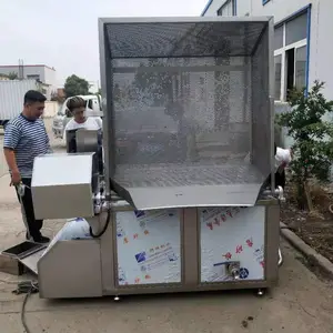 花生米鱼豆腐油炸锅 小龙虾油炸机设备 薯条薯片油炸流水线 豪鹏机械
