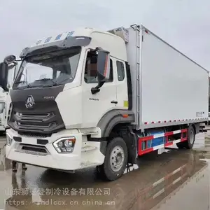 重汽豪沃冷藏车 厢体4.2米冷藏车 蓝牌国五冷藏车 狮曼登冷藏车 保温车 肉挂车 冷链运输 物流配送