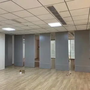 南安市臻之诚酒店活动隔断墙主题频道会议室轨道可移动屏风折叠推拉隔音墙建安心工程