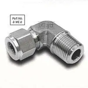 swagelok世伟洛克不锈钢1/4NPT转10MM卡套弯头