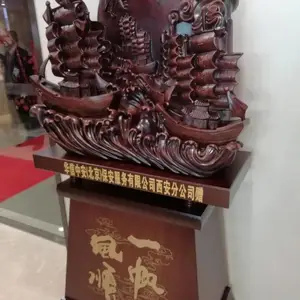 开业乔迁送1.7米大帆船摆件 杨帆启航再创辉煌 西安办公商务工艺品定制