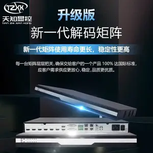 天知显控4路高清网络解码器TZ5120DCD0436A鸿蒙系统兼容海康监控