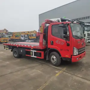 解放虎v 楚胜清障车 平板救援专用 清障车道路救援车 潍柴110马力