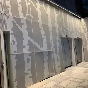 江西大型红酒酒店室内幕墙安装冲孔铝单板 规格定制 广东厂家直销