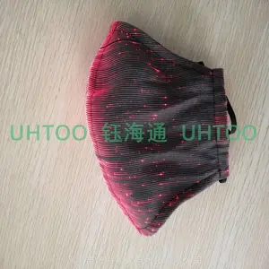 网红闪光口罩 七彩变幻防护口罩 迪吧舞厅KTV酒店彩光演出口罩 夜光炫彩口罩