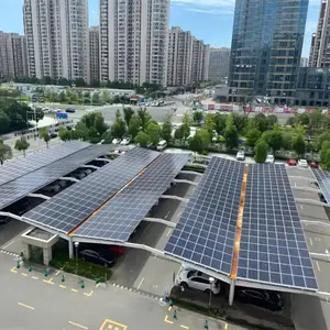 大邱庄光伏车棚厂家 钢结构车棚定制安装太阳能停车棚