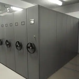 财务密集架档案室手摇移动资料柜钢制凭证柜