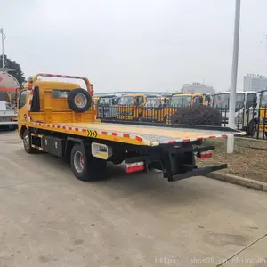 供应东风凯普特k7一拖二型5吨清障车_平板托臂道路清障车