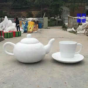 卡通茶碗的雕塑 碗状城堡雕塑 仿真茶碗雕塑厂家