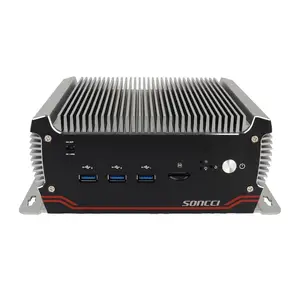 索奇SONCCI 双网口宽压三显示嵌入无风扇全封闭静音S4000H2工控机