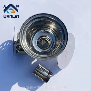 304不锈钢gmp水封防臭可拆卸地漏 防反溢螺纹地漏