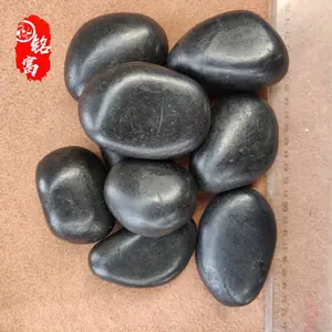 广东深圳黑色鹅卵石价格 深圳杂色鹅卵石案例 深圳鹅卵石32吨起批