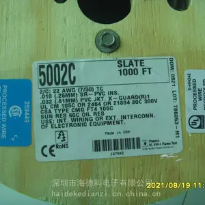 ����ALPHAWIRE24AWG2844/7 RD001 7оPTFE������ �ʺϻ�ʵо����ͭ����