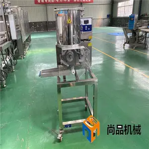 牛排成型裹粉设备 圆形鸡肉饼成型机 上浆裹糠油炸生产线