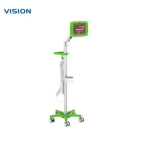 VISION 1610020|查房平板推车 可升降万向轮平板电脑移动支架