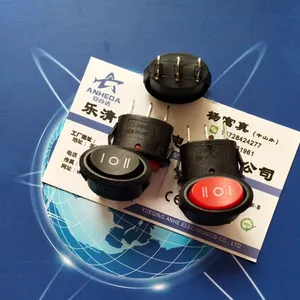 供应安合达25X17小椭圆银触点三脚三档船形开关