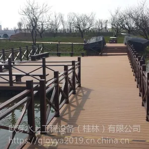 欧芽建造浮桥水上栈桥设计景观浮桥高承载力