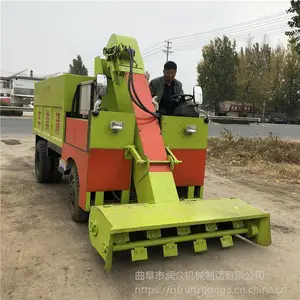 粪污收集设备清粪车 翻斗自卸式铲粪车 打理圈舍粪清粪车
