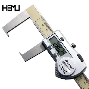 禾木(HEMU)扁头外沟槽数显卡尺 IP54防水不锈钢游标卡尺