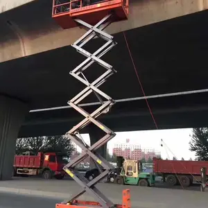 12米电动高空作业车 哈越自行式液压升降平台租赁
