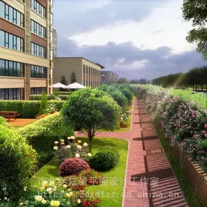 郑州建筑幕墙效果图隧道口效果图厂区效果图制作