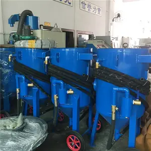 盐城喷砂机 移动式的户外喷砂机 船体翻新除锈效果 美化作用