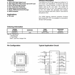 G2583RV1U ����10-CH��ѹ��ƽ��λ�� ���Ӻͼ�����LCDӦ��оƬ