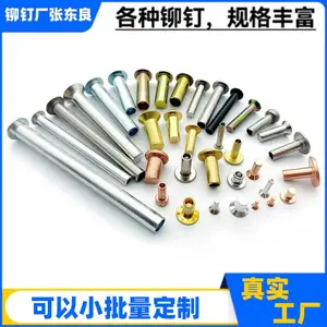 铝铁紫铜黄铜304不锈钢铆钉厂张东良一润博达一实心一半空心