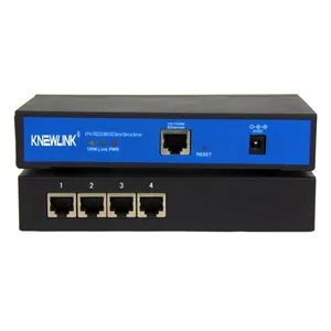 E-7504工业级4口RS232/485/422串口485转以太网 485转网络RJ45E-75