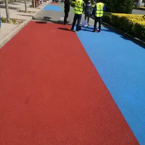 美沥特彩色路面陶瓷颗粒防滑路面怎么样