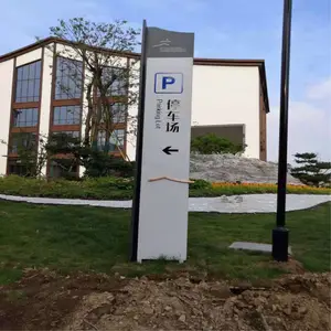 社区指示牌精神堡垒导视户外道路指示牌不锈钢标识公园标识厂家