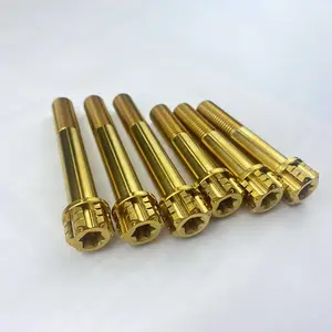 TC4钛合金螺丝、TA2钛螺母、钛垫片、钛弹垫、钛合金自攻丝