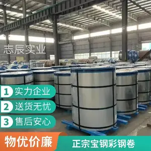 正品上 海宝钢彩钢板 材质优良 厚度0.35-1.5厚 宽度1000-1200 可定制