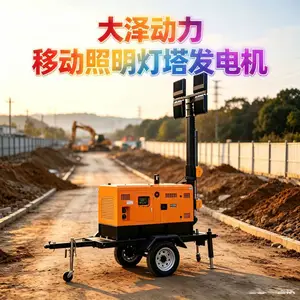 四川大泽动力移动照明塔