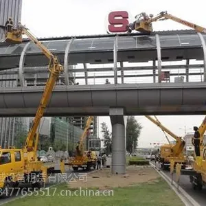 湖北升降车出租载人登高车出租路灯车出租云梯车