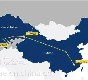 赣州班列:华南地区--赣州--沃尔希诺/中亚五国/明斯克