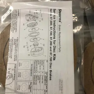 供应美国 Genuine Parts Company 刹车片 Kit#5-66-8483-00 Mold 8-004-725-00 PN:5,437,351