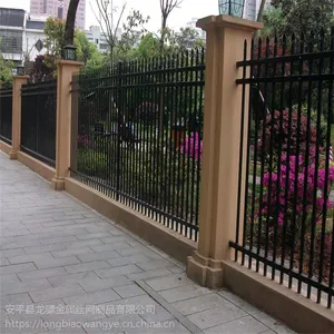 物流园院墙栏杆 ***机关围墙栏杆 方管围墙栅栏