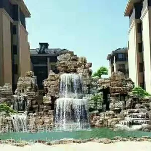 曲阳石雕假山流水跌水喷泉造景