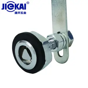 JK431锌合金电梯层门锁 电梯专业人钥匙锁 电梯三角锁