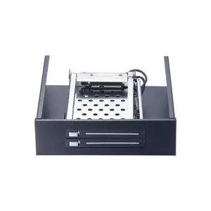 unestech 光驱位内置硬盘抽取盒 2.5寸双盘 SATA/SSD硬盘 免工具更换 硬盘盒厂