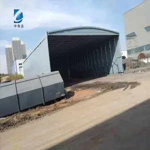 户外大型收缩遮阳棚 落地带轮式移动蓬 架空仓库挡雨棚