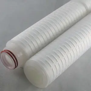 项城供应红酒制作用微孔折叠滤芯 20寸平口折叠0.25微米 现货出售