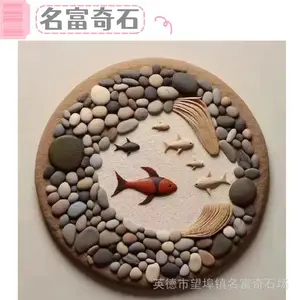 广东佛山鹅卵石创意绘制 佛山鹅卵石小径铺垫 佛山鹅卵石产地在哪里