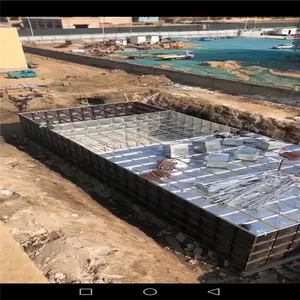抗浮无底板地埋消防水箱箱泵一体化地埋镀锌水箱图纸报价